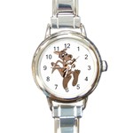 Kangaroo 2 - Round Italian Charm Watch