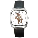Kangaroo 2 - Square Metal Watch