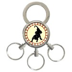 Elephant1 3-Ring Key Chain