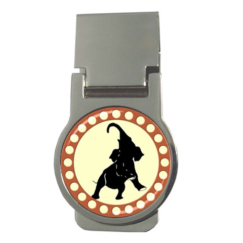 Elephant1 Money Clip (Round) from ArtsNow.com Front