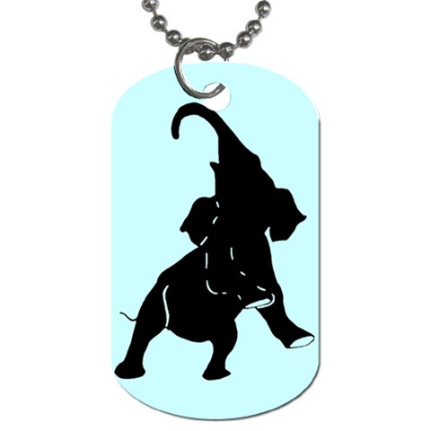 Elephant1 Dog Tag (One Side) from ArtsNow.com Front