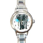 Elephant 2 - Round Italian Charm Watch