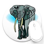 Elephant 2 - Round Mousepad