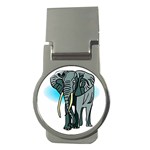 Elephant 2 - Money Clip (Round)