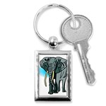 Elephant 2 - Key Chain (Rectangle)