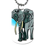 Elephant 2 - Dog Tag (One Side)