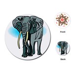 Elephant 2 - Playing Cards (Round)