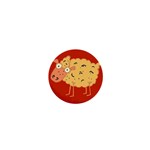 Funky sheep 1  Mini Button