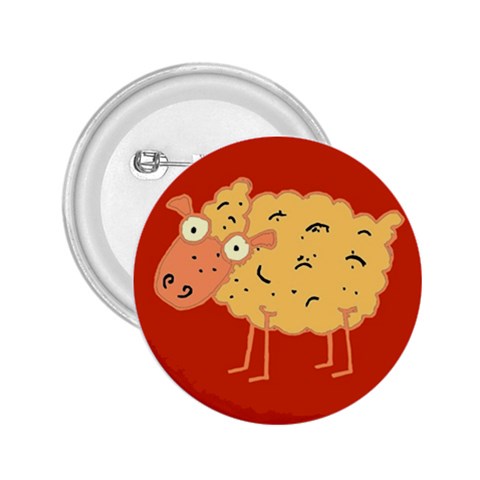 Funky sheep 2.25  Button from ArtsNow.com Front
