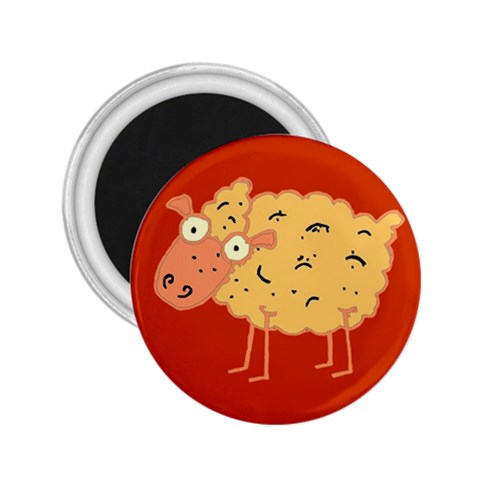 Funky sheep 2.25  Magnet from ArtsNow.com Front