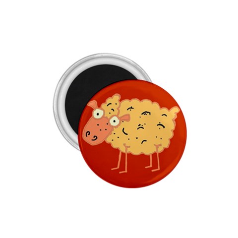Funky sheep 1.75  Magnet from ArtsNow.com Front