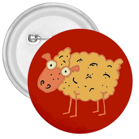 Funky sheep 3  Button from ArtsNow.com Front
