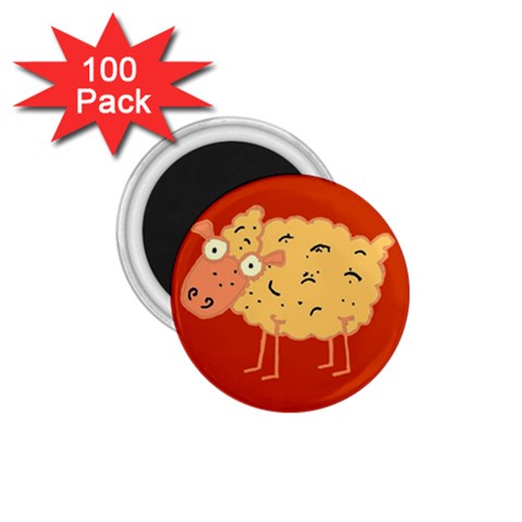 Funky sheep 1.75  Magnet (100 pack)  from ArtsNow.com Front