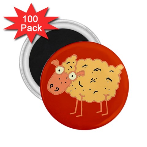 Funky sheep 2.25  Magnet (100 pack)  from ArtsNow.com Front
