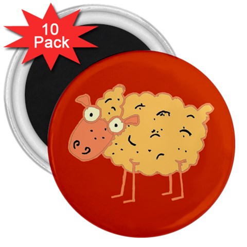 Funky sheep 3  Magnet (10 pack) from ArtsNow.com Front