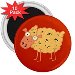 Funky sheep 3  Magnet (10 pack)