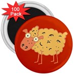 Funky sheep 3  Magnet (100 pack)