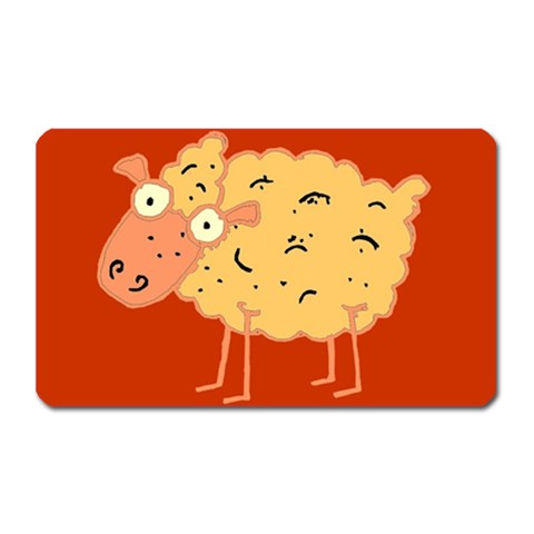 Funky sheep Magnet (Rectangular) from ArtsNow.com Front