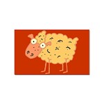 Funky sheep Sticker Rectangular (10 pack)
