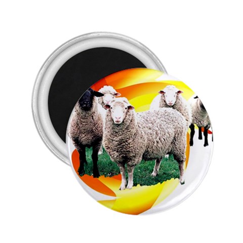 Flock 2.25  Magnet from ArtsNow.com Front