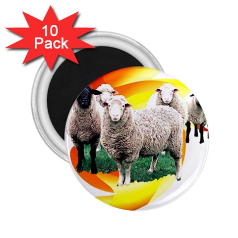Flock 2.25  Magnet (10 pack) from ArtsNow.com Front