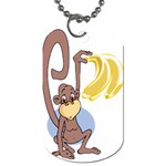 Banana monkey Dog Tag (One Side)