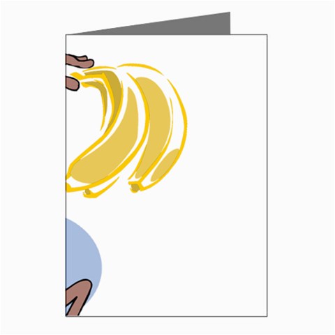 Banana monkey Greeting Cards (Pkg of 8) from ArtsNow.com Left