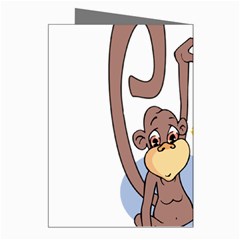 Banana monkey Greeting Cards (Pkg of 8) from ArtsNow.com Right