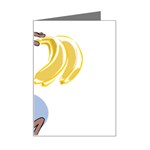 Banana monkey Mini Greeting Card
