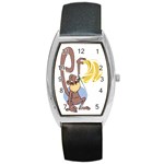 Banana monkey Barrel Style Metal Watch