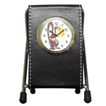 Banana monkey Pen Holder Desk Clock