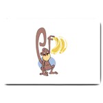 Banana monkey Large Doormat