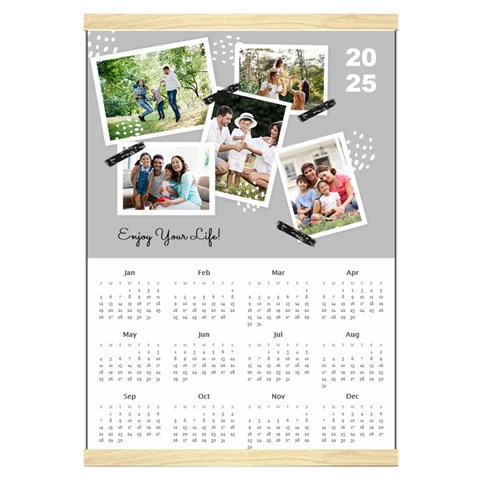 Personalized Photo Frame Calendar Canvas Yearly Calendar 16  x 22  from ArtsNow.com Front - Jan 2025