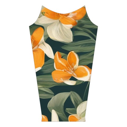 Neroli Blossom Velvet Long Sleeve Shoulder Cutout Dress from ArtsNow.com Left Sleeve