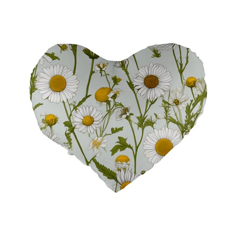 Sunflowers Standard 16  Premium Heart Shape Cushions from ArtsNow.com Back