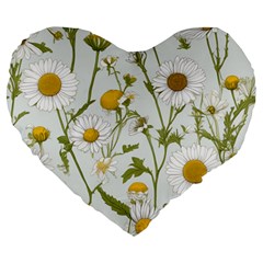 Sunflowers Large 19  Premium Heart Shape Cushions from ArtsNow.com Front