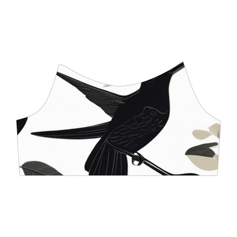 Blackbirds Shoulder Cutout Velvet One Piece from ArtsNow.com Left Sleeve