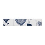 Blue Hearts Premium Plush Fleece Scarf (Mini)
