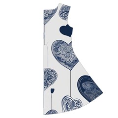 Blue Hearts Short Sleeve V Back Right