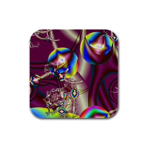 Design 10 Rubber Square Coaster (4 pack) from ArtsNow.com Front