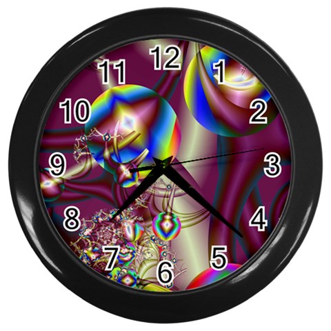 Design 10 Wall Clock (Black) from ArtsNow.com Front