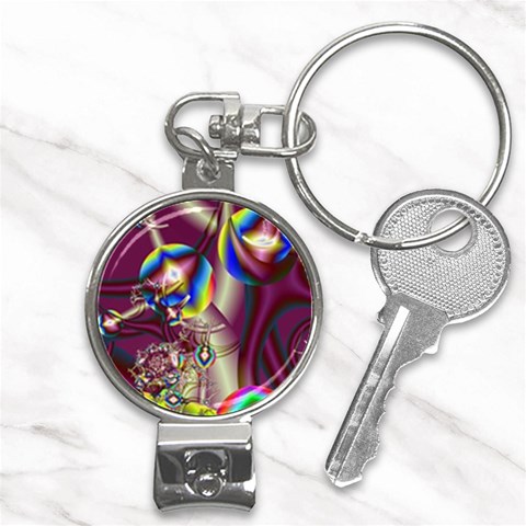 Design 10 Nail Clippers Key Chain from ArtsNow.com Front