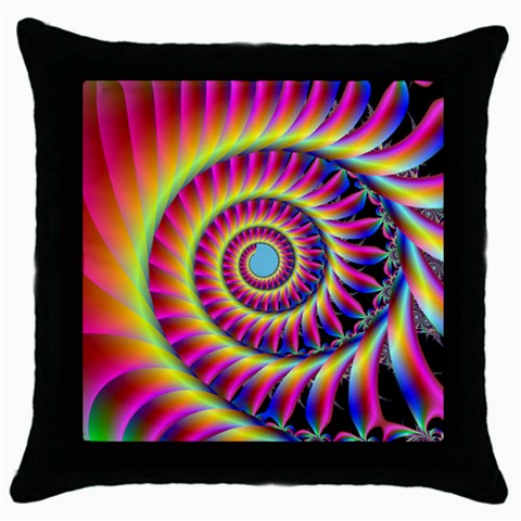 Foal 2 Throw Pillow Case (Black) from ArtsNow.com Front