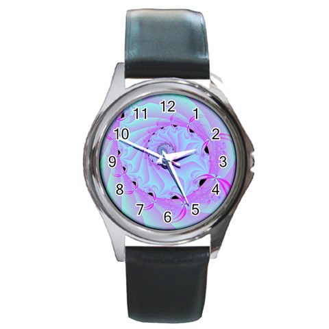 Foal 2 Round Metal Watch from ArtsNow.com Front