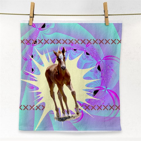 Foal 2 Face Towel from ArtsNow.com Front