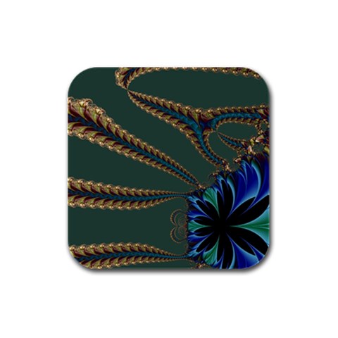 Foal 2 Rubber Square Coaster (4 pack) from ArtsNow.com Front