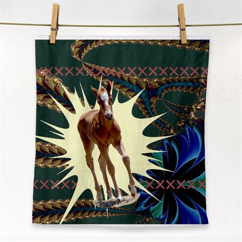 Foal 2 Face Towel from ArtsNow.com Front
