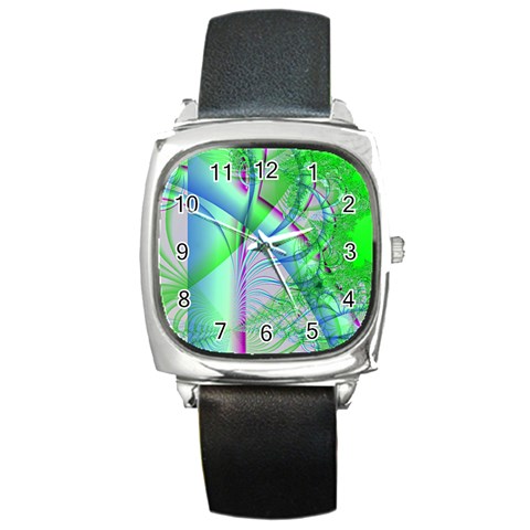 Foal 2 Square Metal Watch from ArtsNow.com Front