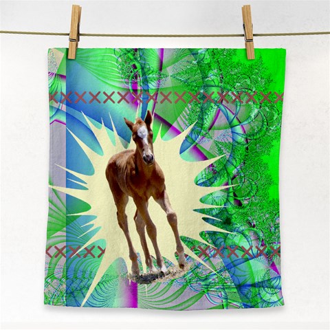 Foal 2 Face Towel from ArtsNow.com Front