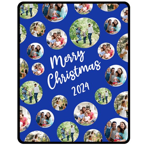 Christmas Family Medium Blanket Fleece Blanket (Medium) from ArtsNow.com 60 x50  Blanket Front